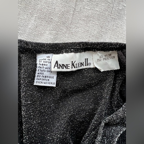 Vintage Anne Klein Metallic Bodysuit Size 10​​ - Picture 5 of 5